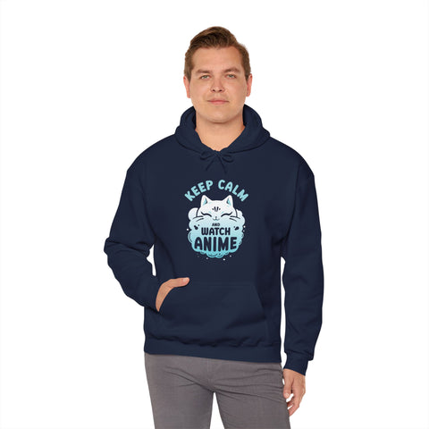 Unisex Keep Calm and Watch Anime Hoodie   