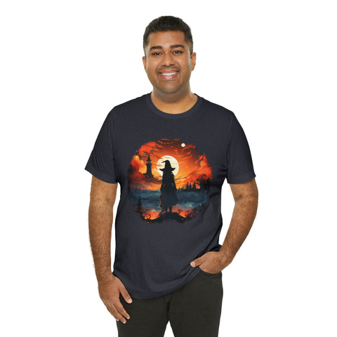 Unisex Witch Silhouette T Shirt   