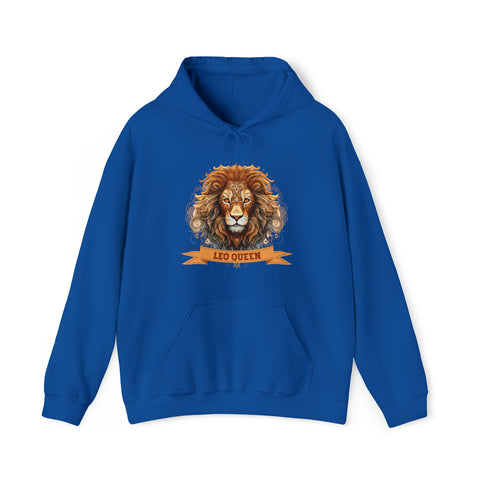 Womens Leo Queen Hoodie Royal S 