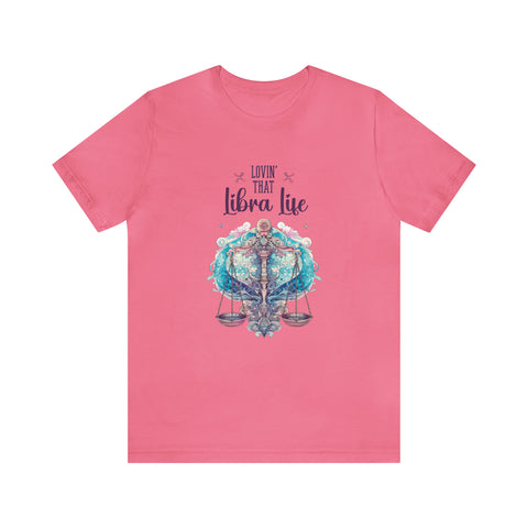 Unisex Libra Life T Shirt Charity Pink S 