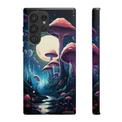 Mushroom Moonlight Phone Case Samsung Galaxy S22 Ultra Glossy 