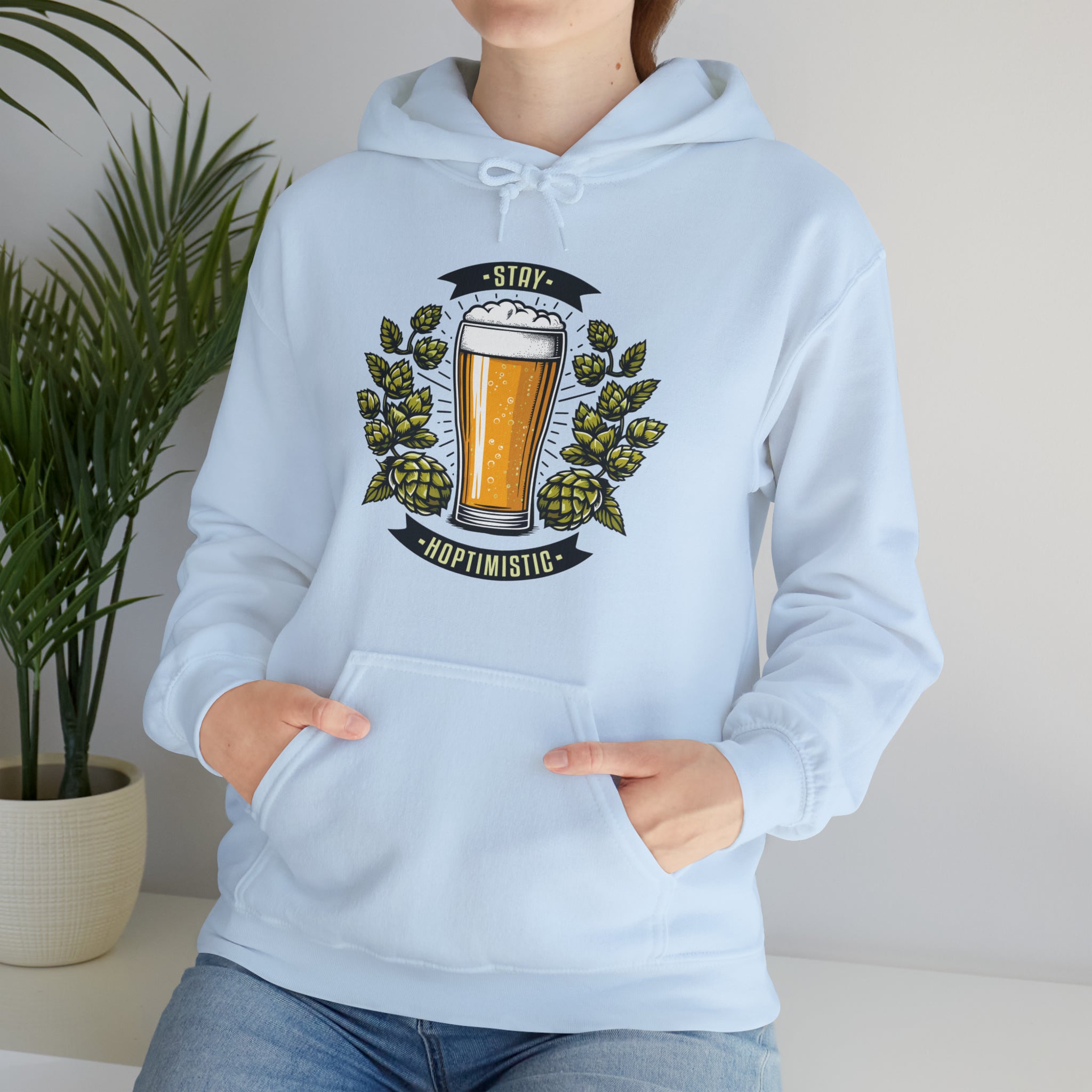 Unisex Stay Hoptimistic Hoodie   