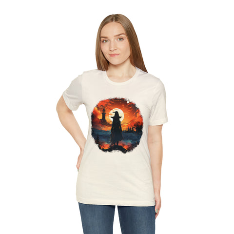 Unisex Witch Silhouette T Shirt   