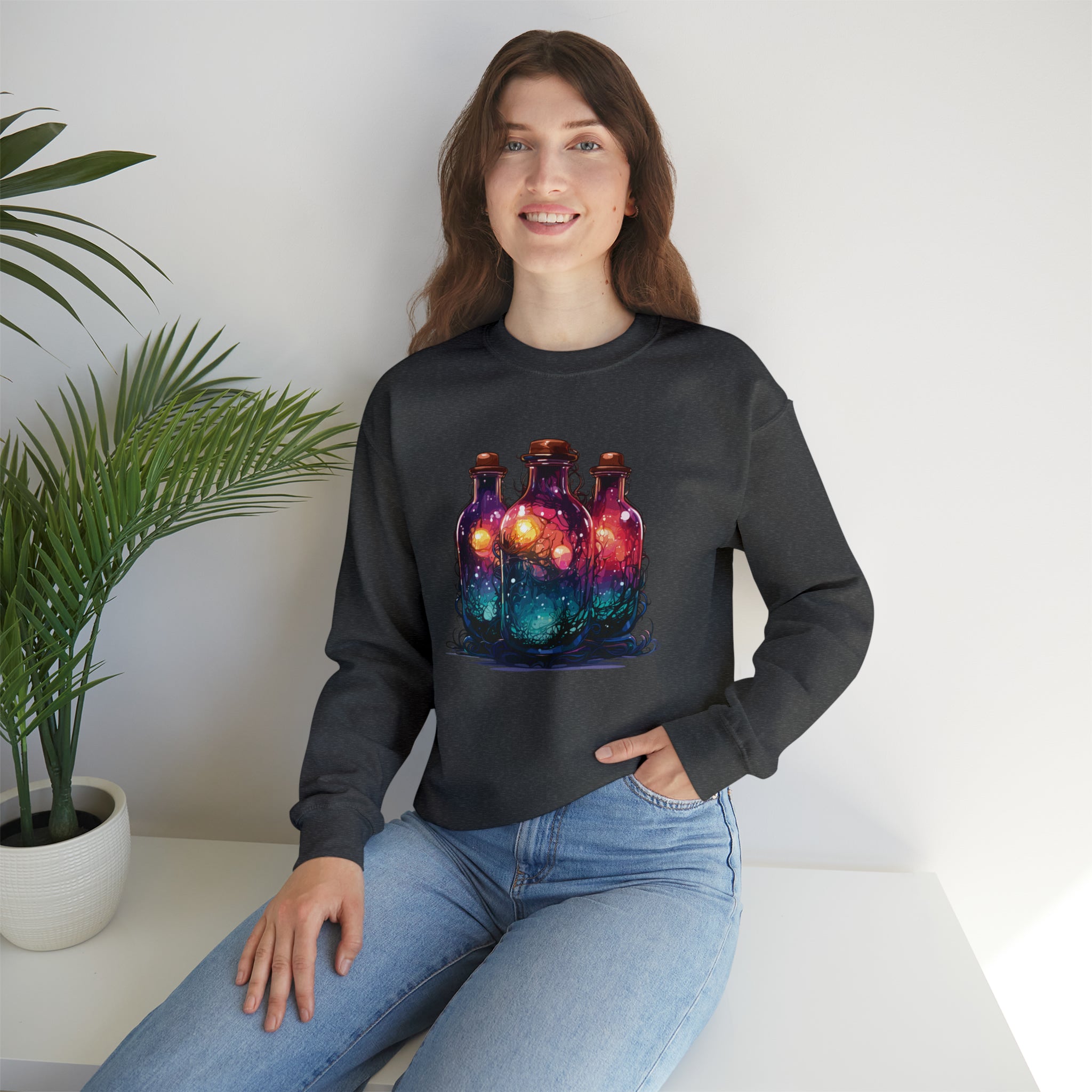 Unisex Dark Magic Bottles Sweatshirt   