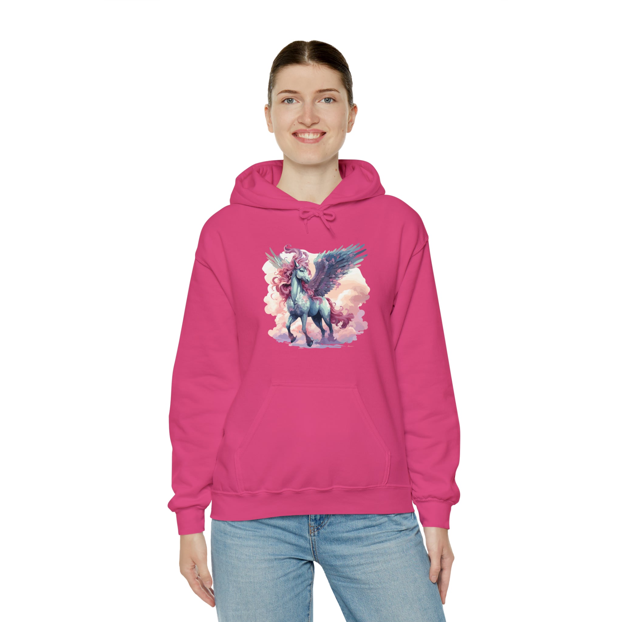 Unisex Pegasus Clouds Hoodie   