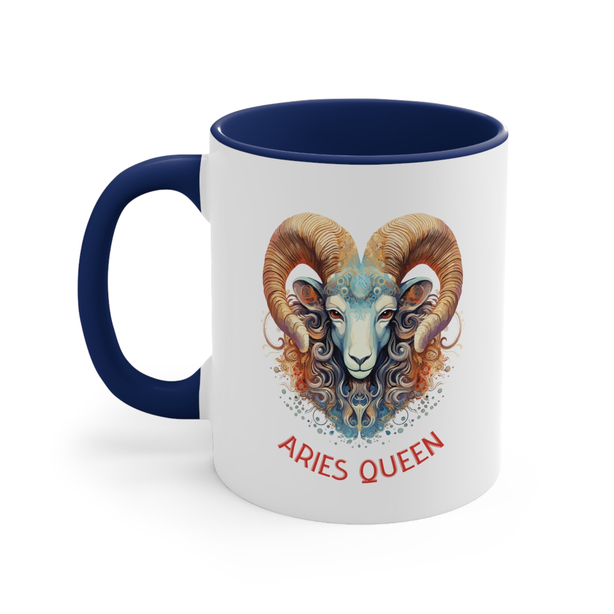 11oz Aries Queen Coffee Mug 11oz Navy 