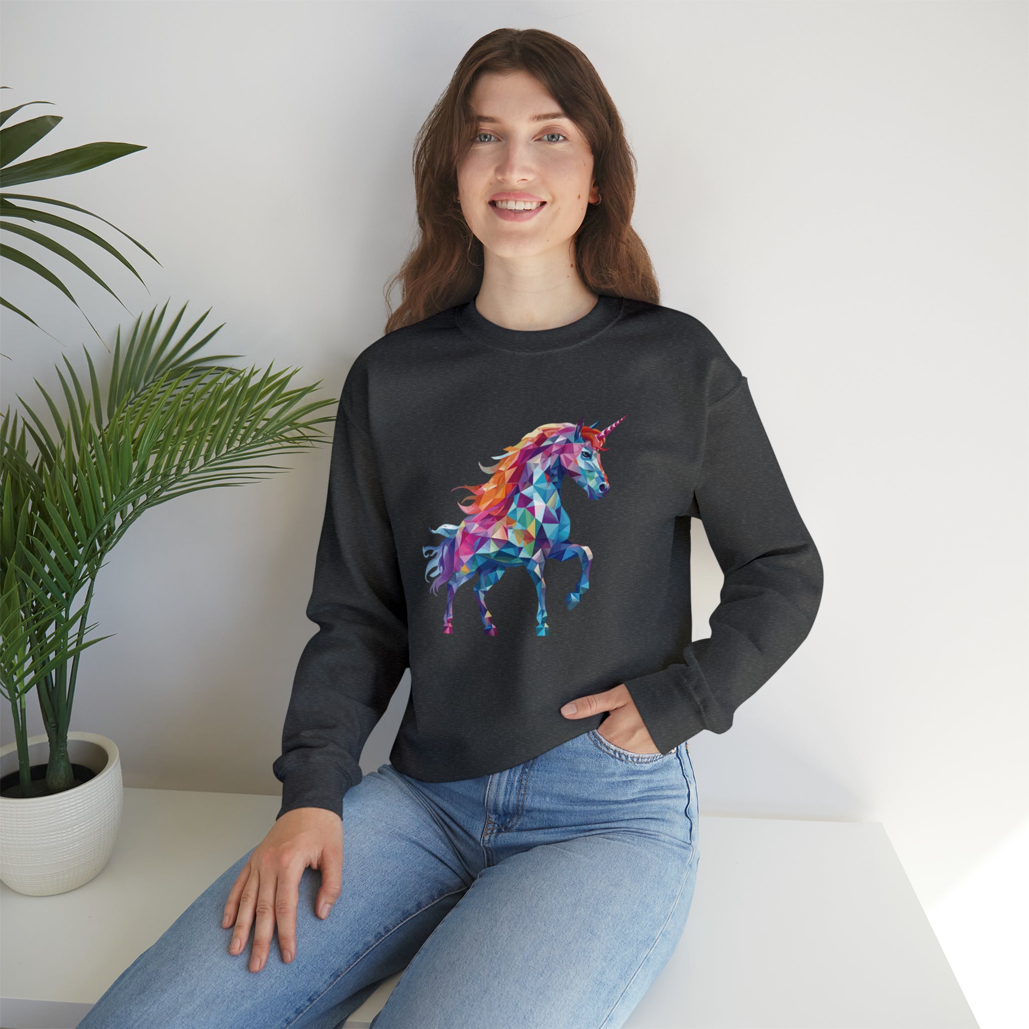 Unisex Crystallized Unicorn Sweatshirt   