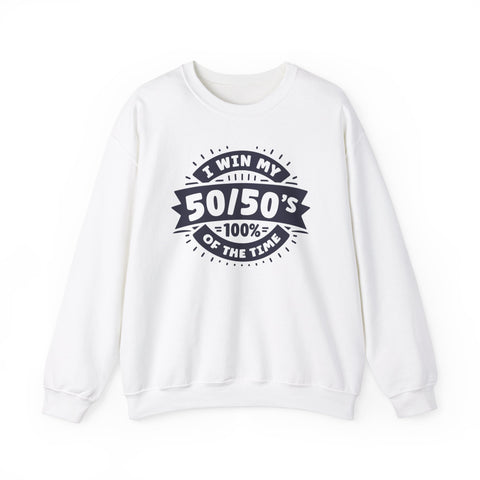 Unisex Gacha 50 50 Winner Sweatshirt S White 