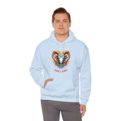 Mens Aries King Hoodie   