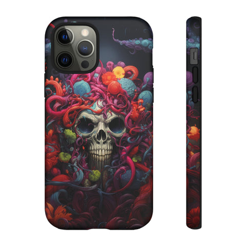 Psychedelic Skull & Tentacles Phone Case iPhone 12 Pro Matte 