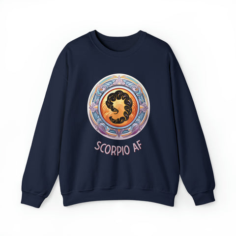 Unisex Scorpio AF Sweatshirt S Navy 