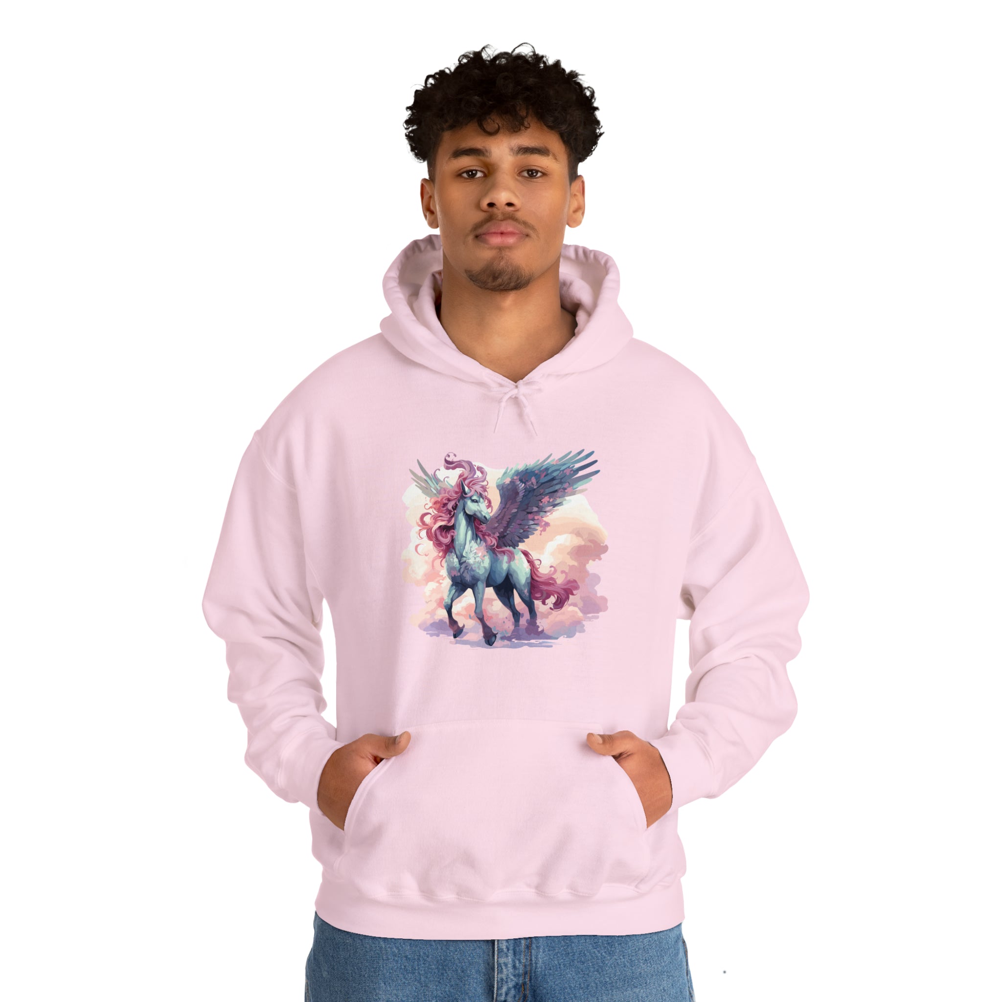 Unisex Pegasus Clouds Hoodie   