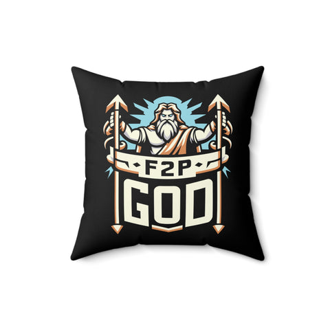 F2P God Pillow 16" × 16"  