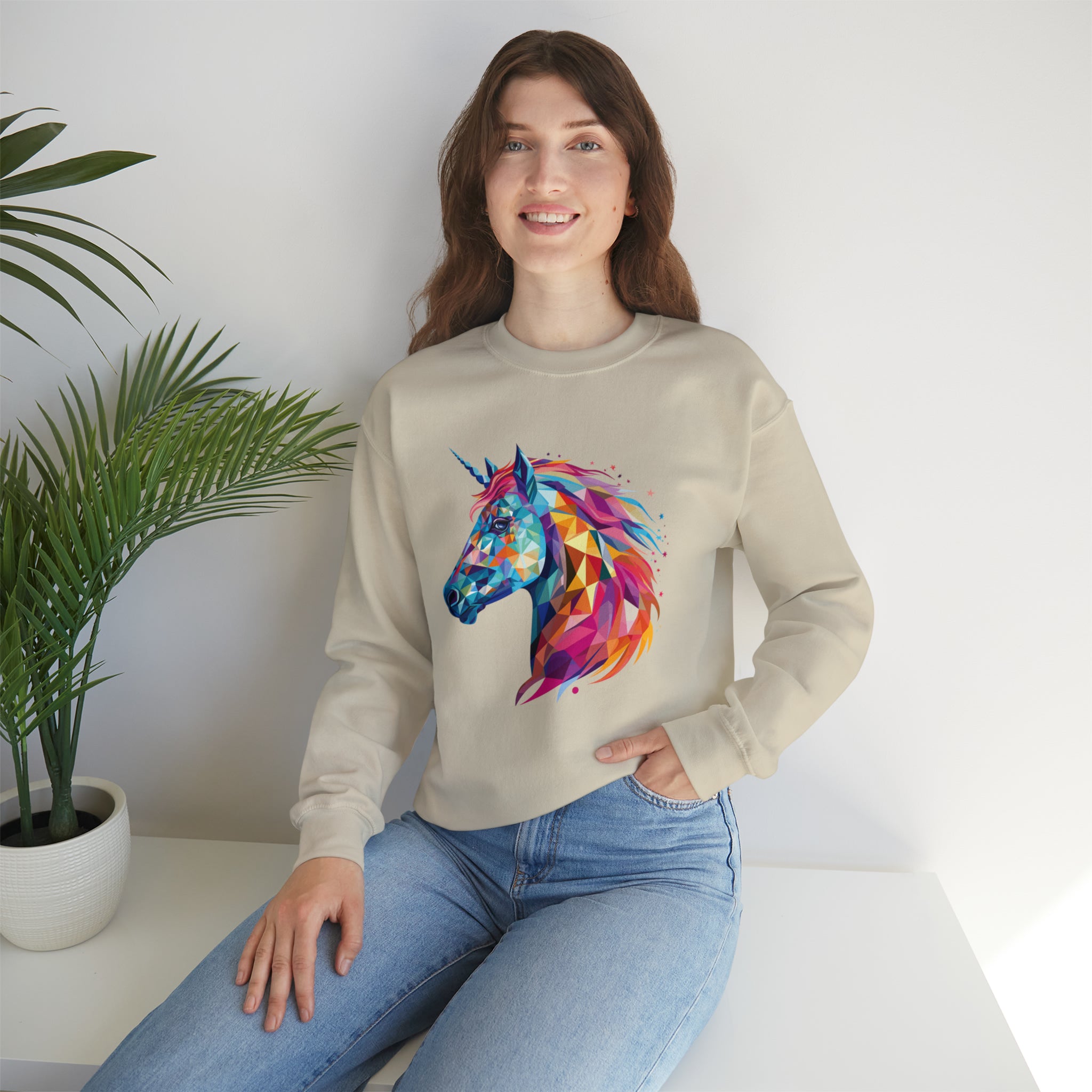 Unisex Crystallized Unicorn Mane Sweatshirt   