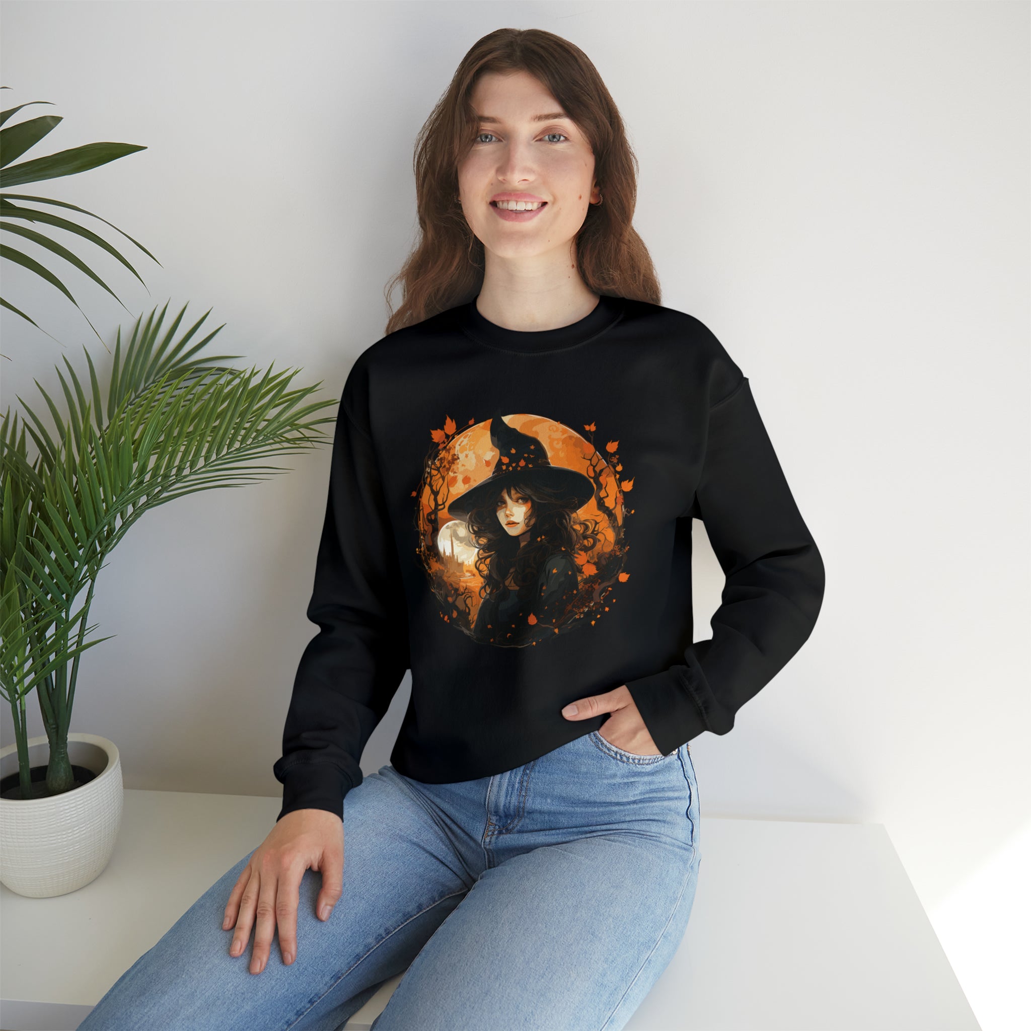 Unisex Autumn Witch Sweatshirt   