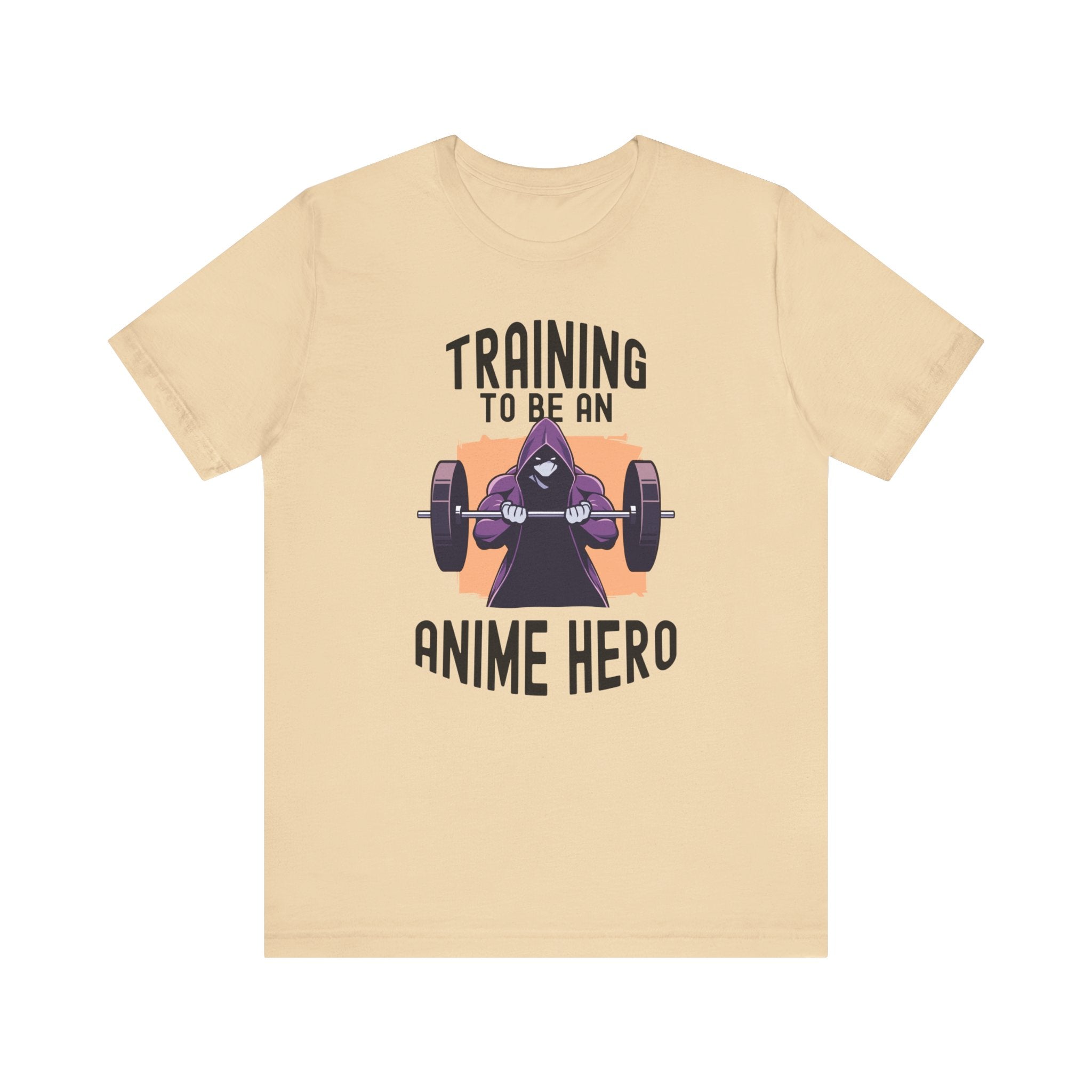 Unisex Training to Be an Anime Hero T Shirt Soft Cream S 