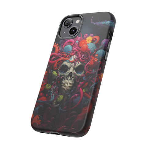 Psychedelic Skull & Tentacles Phone Case   