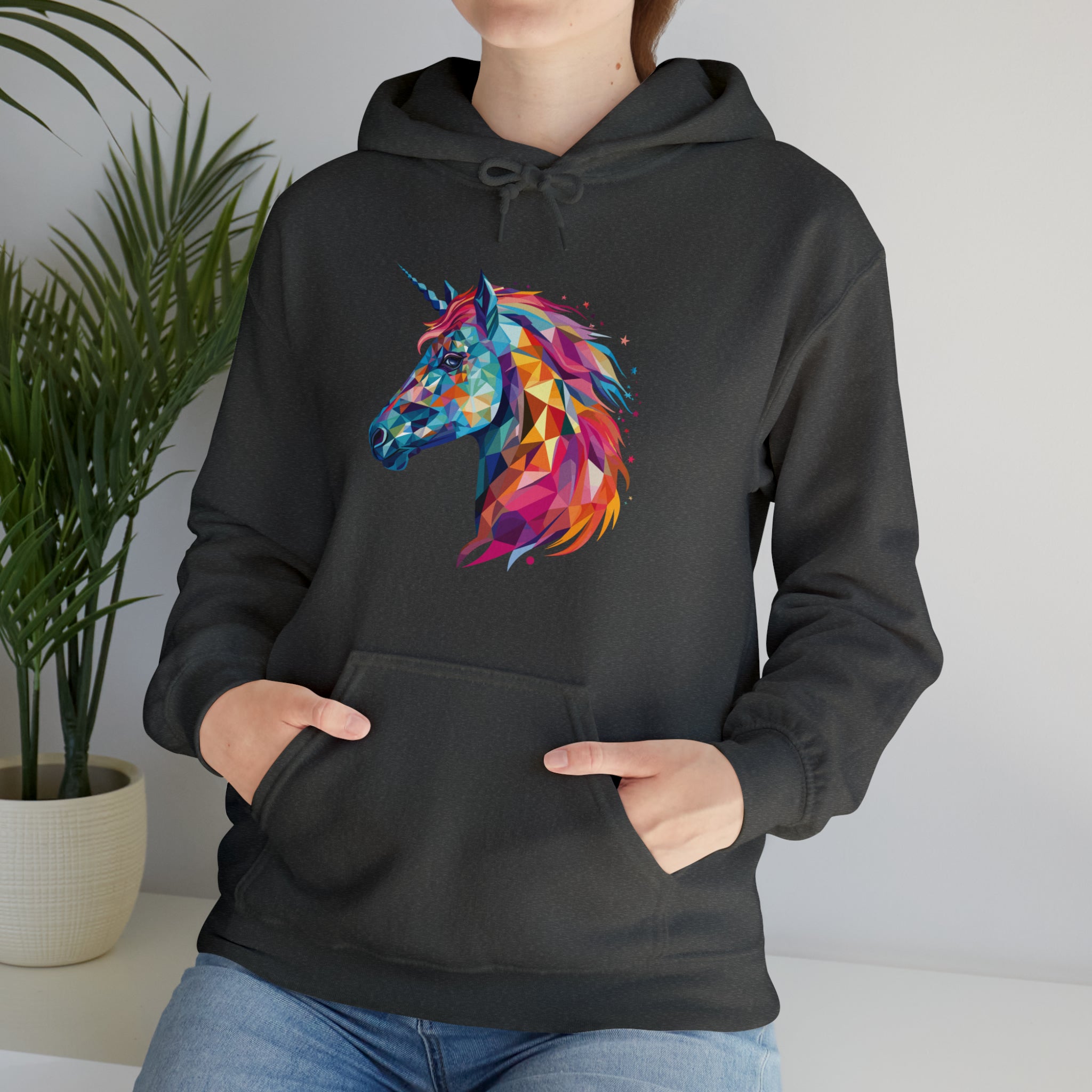 Unisex Crystallized Unicorn Mane Hoodie   