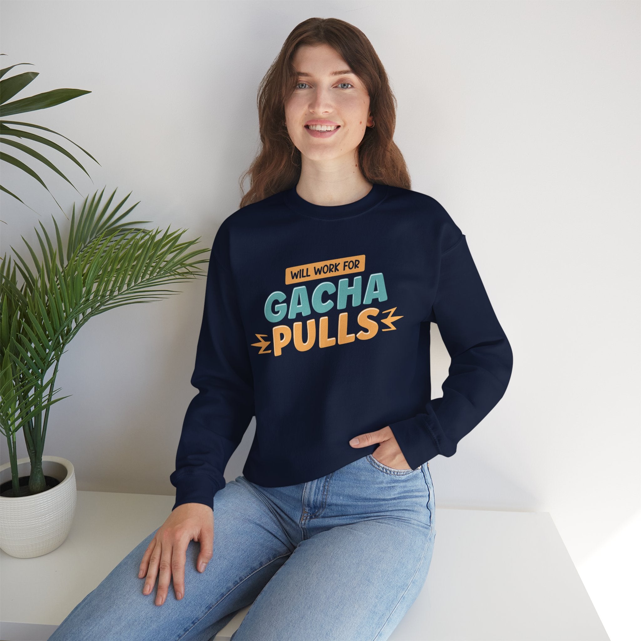 Unisex Will Work for Gacha Pulls Sweatshirt   