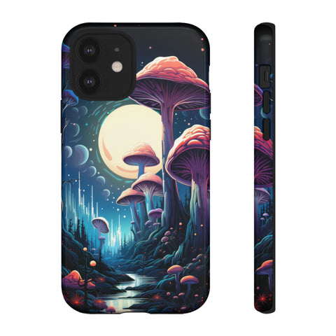 Mushroom Moonlight Phone Case iPhone 12 Glossy 