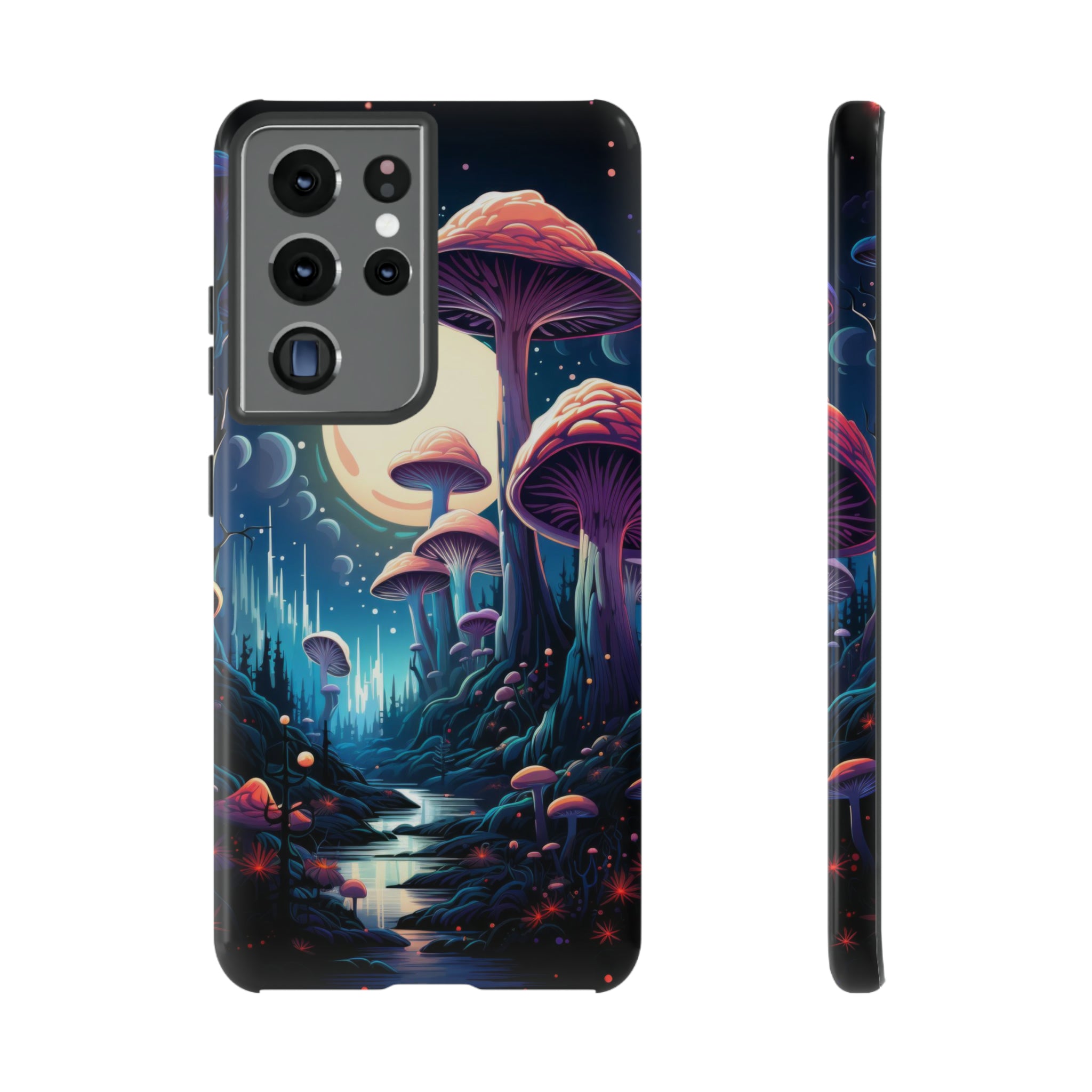 Mushroom Moonlight Phone Case Samsung Galaxy S21 Ultra Glossy 