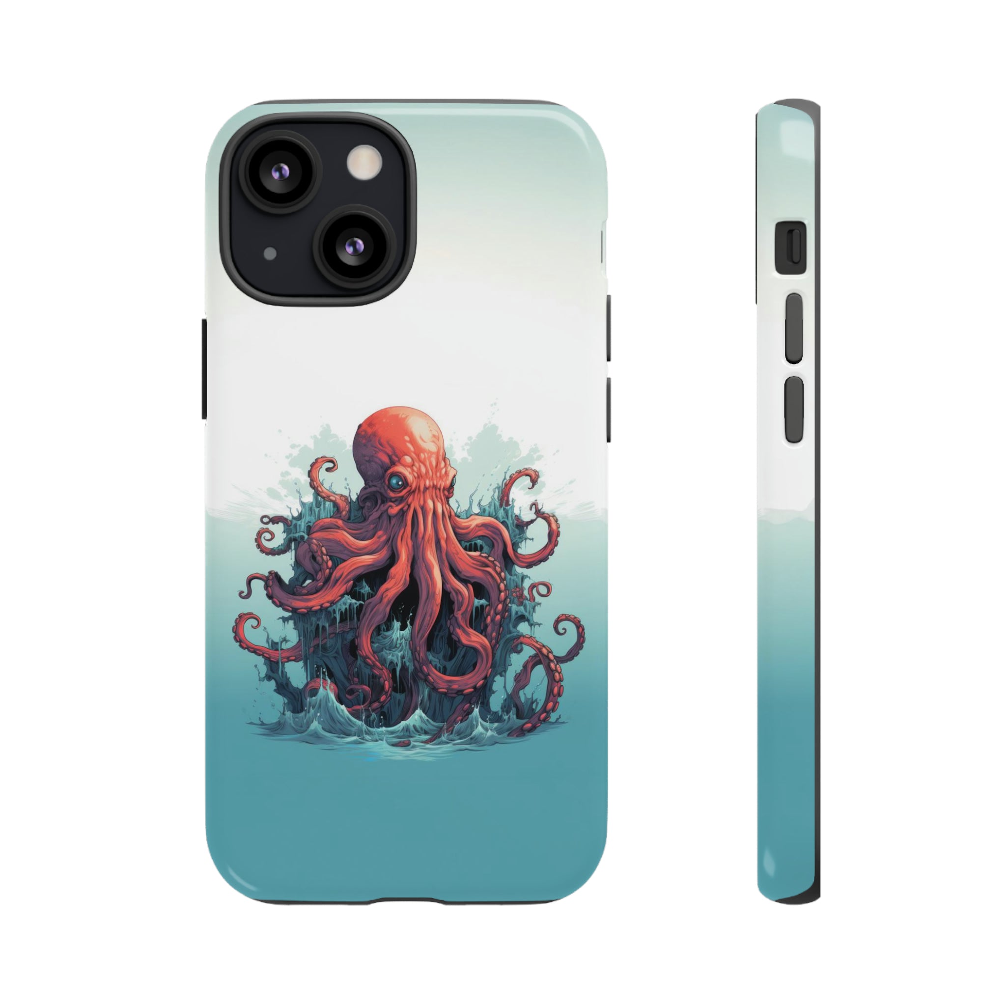 Kraken in the Ocean Phone Case iPhone 13 Mini Glossy 