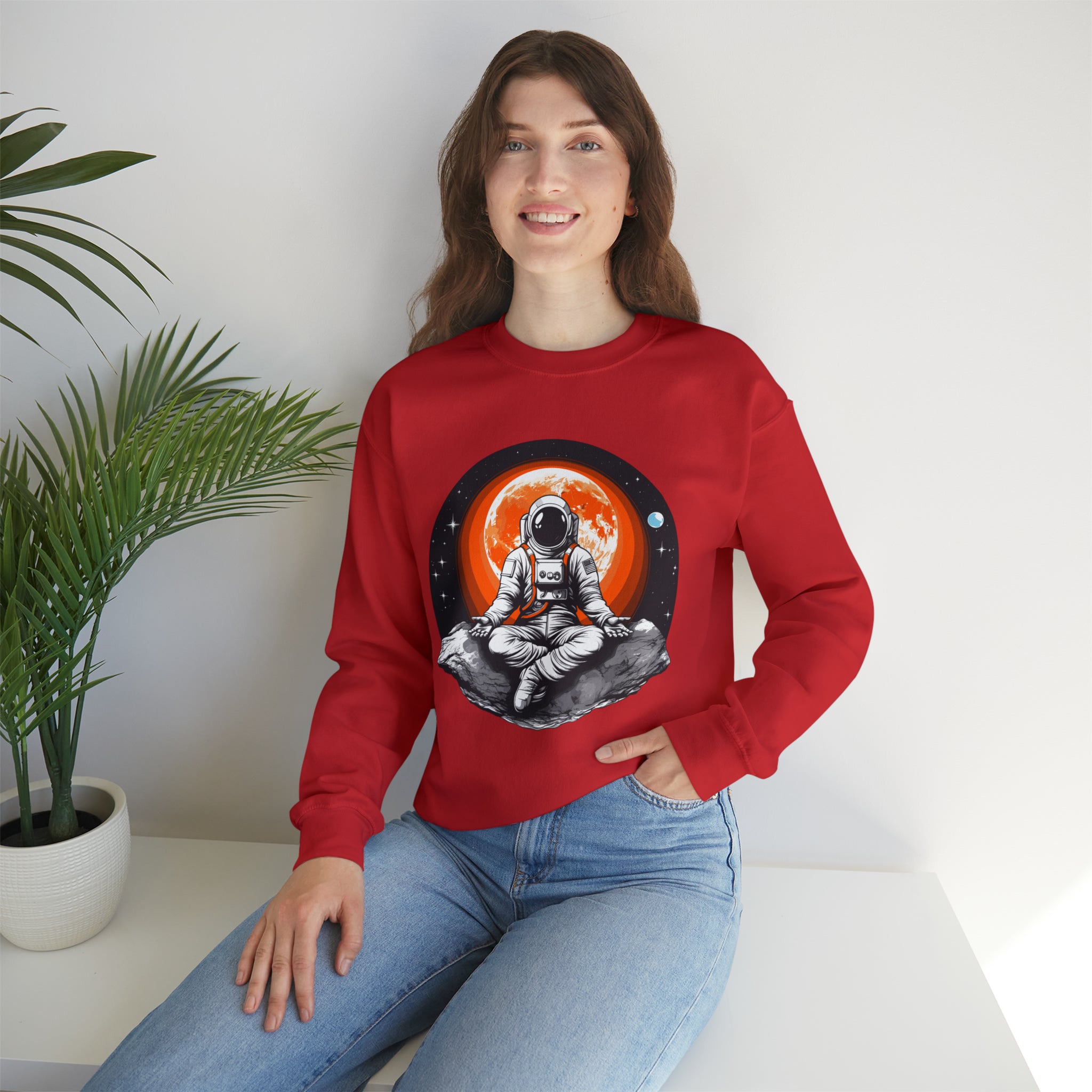 Unisex Meditating Astronaut Sweatshirt   