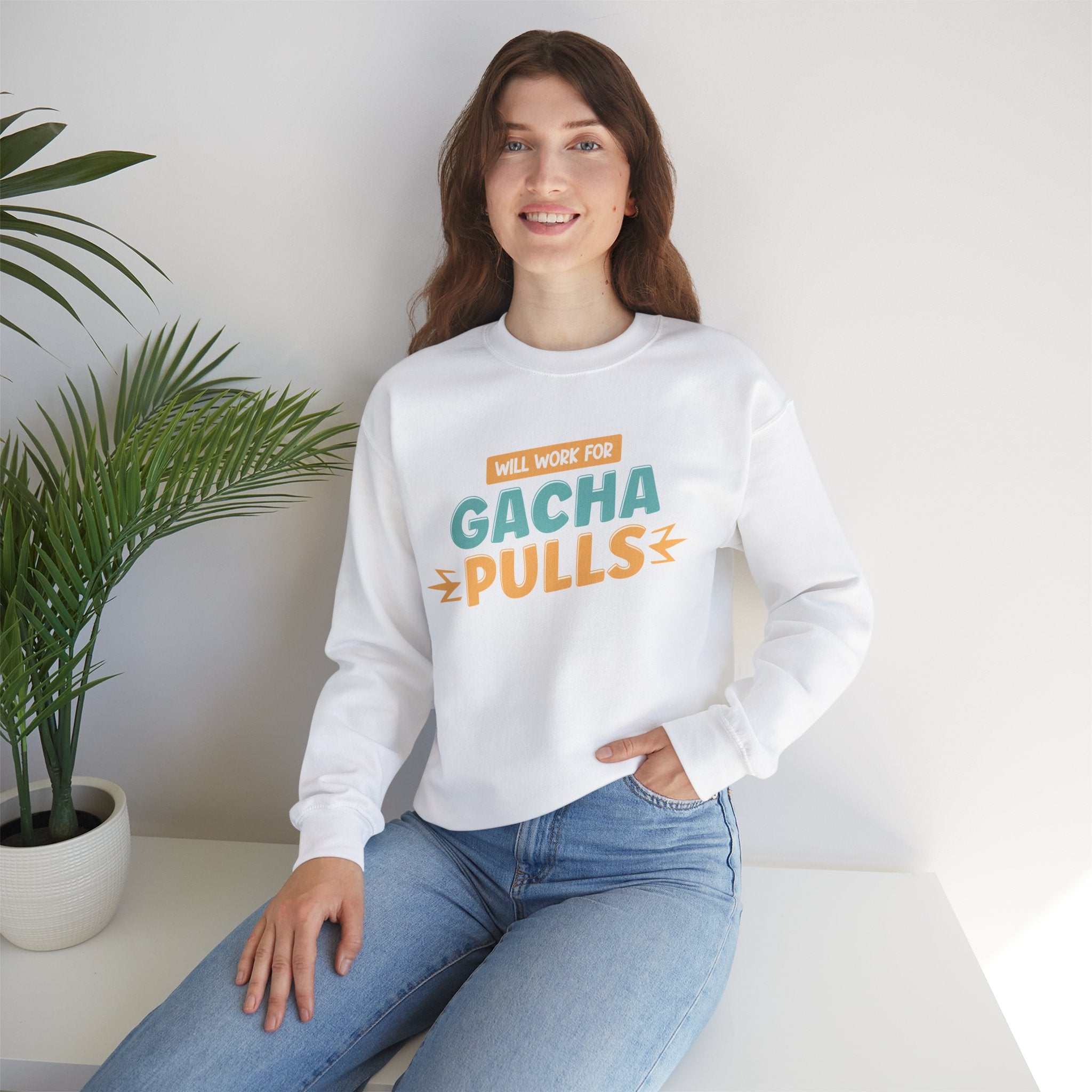 Unisex Will Work for Gacha Pulls Sweatshirt   