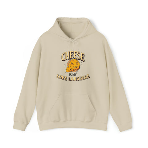 Unisex Cheese is My Love Language Hoodie Sand S 