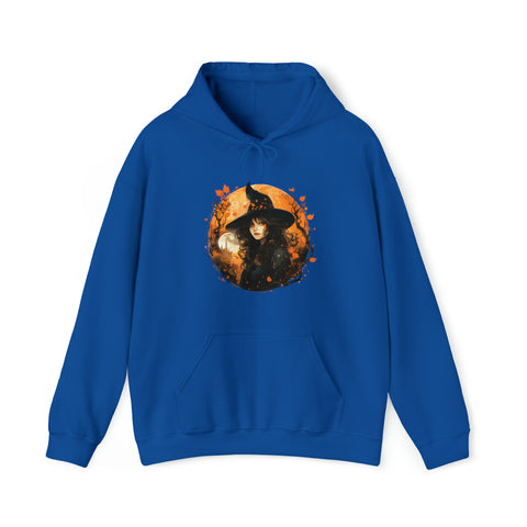 Unisex Autumn Witch Hoodie Royal S 