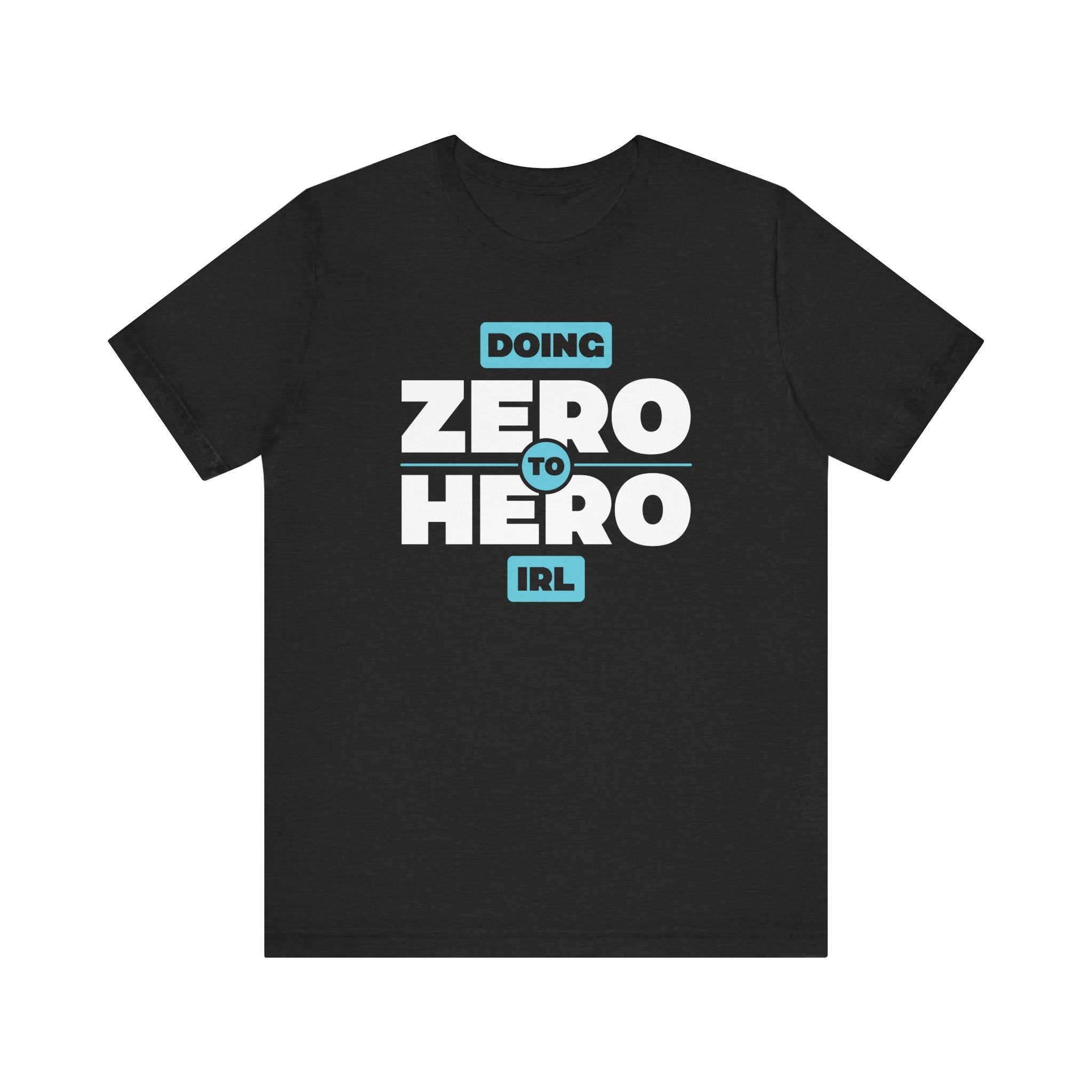 Unisex Zero to Hero T Shirt Black Heather S
