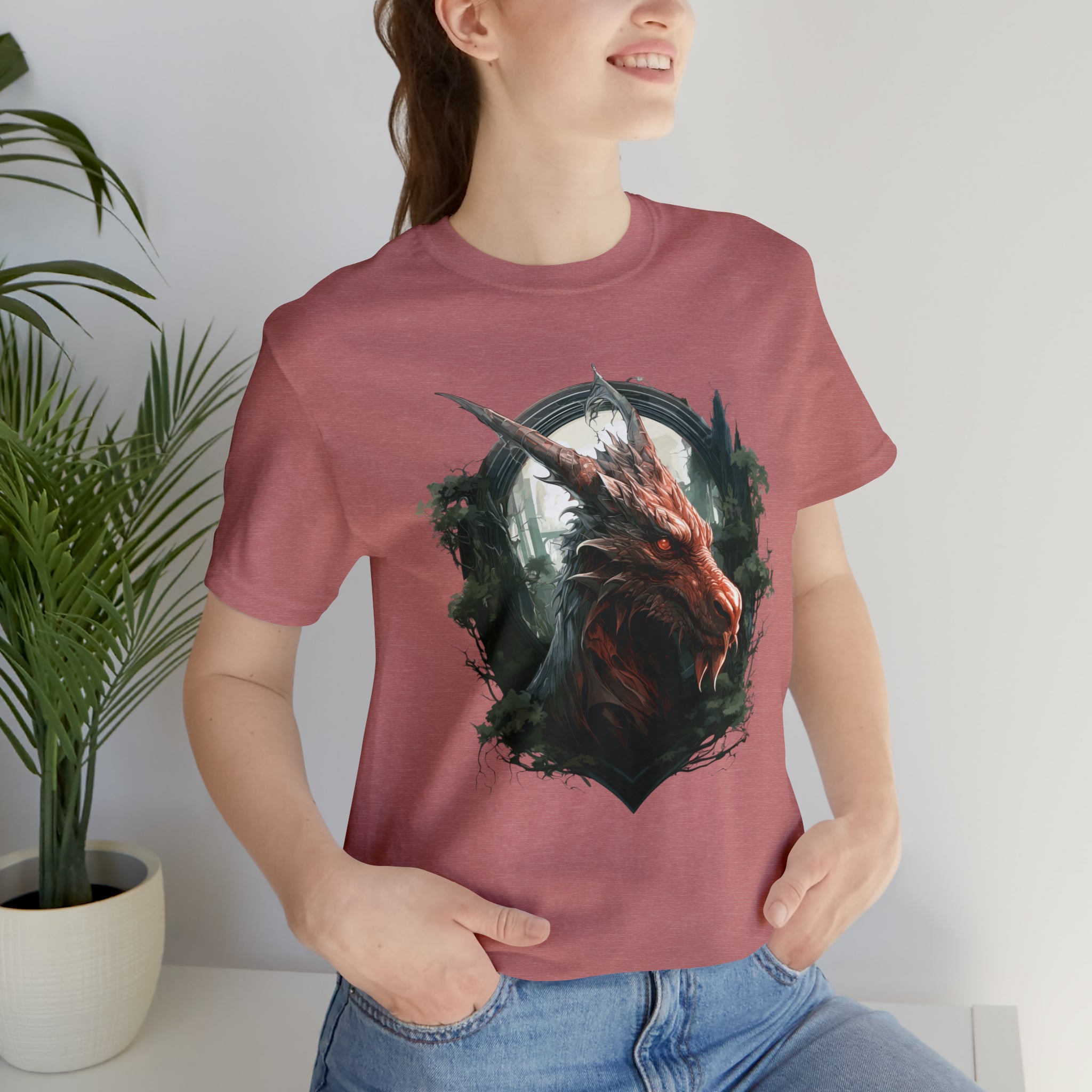 Unisex Dragon Face T Shirt   