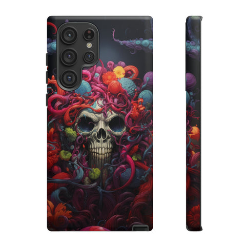 Psychedelic Skull & Tentacles Phone Case Samsung Galaxy S22 Ultra Matte 