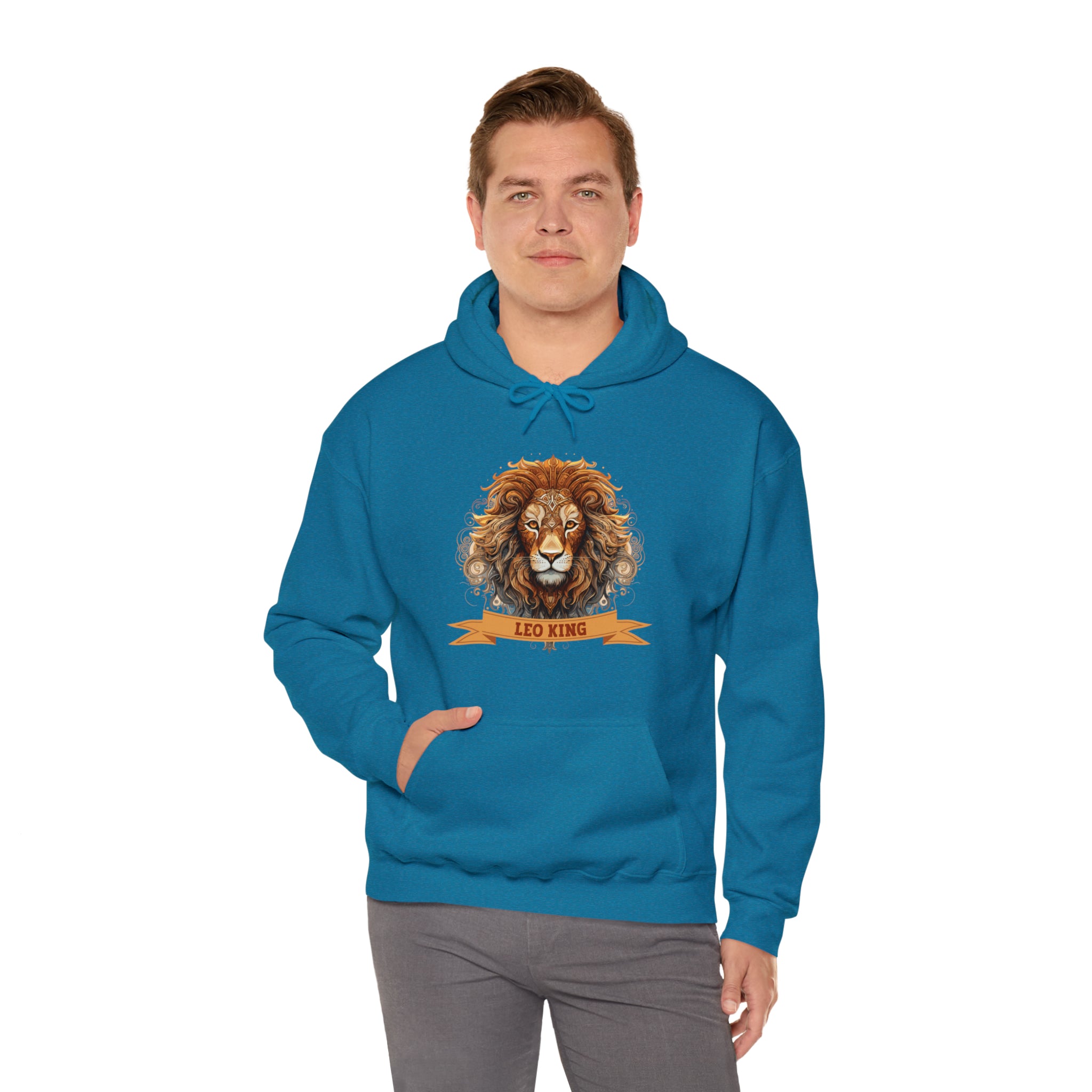 Mens Leo King Hoodie   