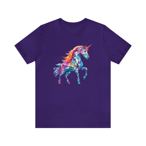 Unisex Crystallized Unicorn T Shirt Team Purple S 