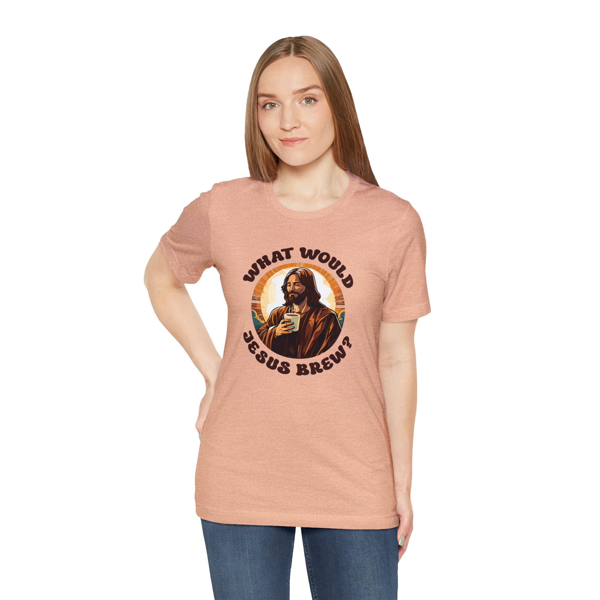 Unisex What Would Jesus Brew Coffee T Shirt   