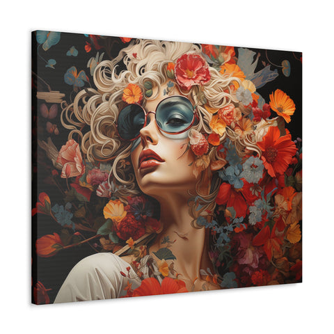 Flower Woman Wall Art   