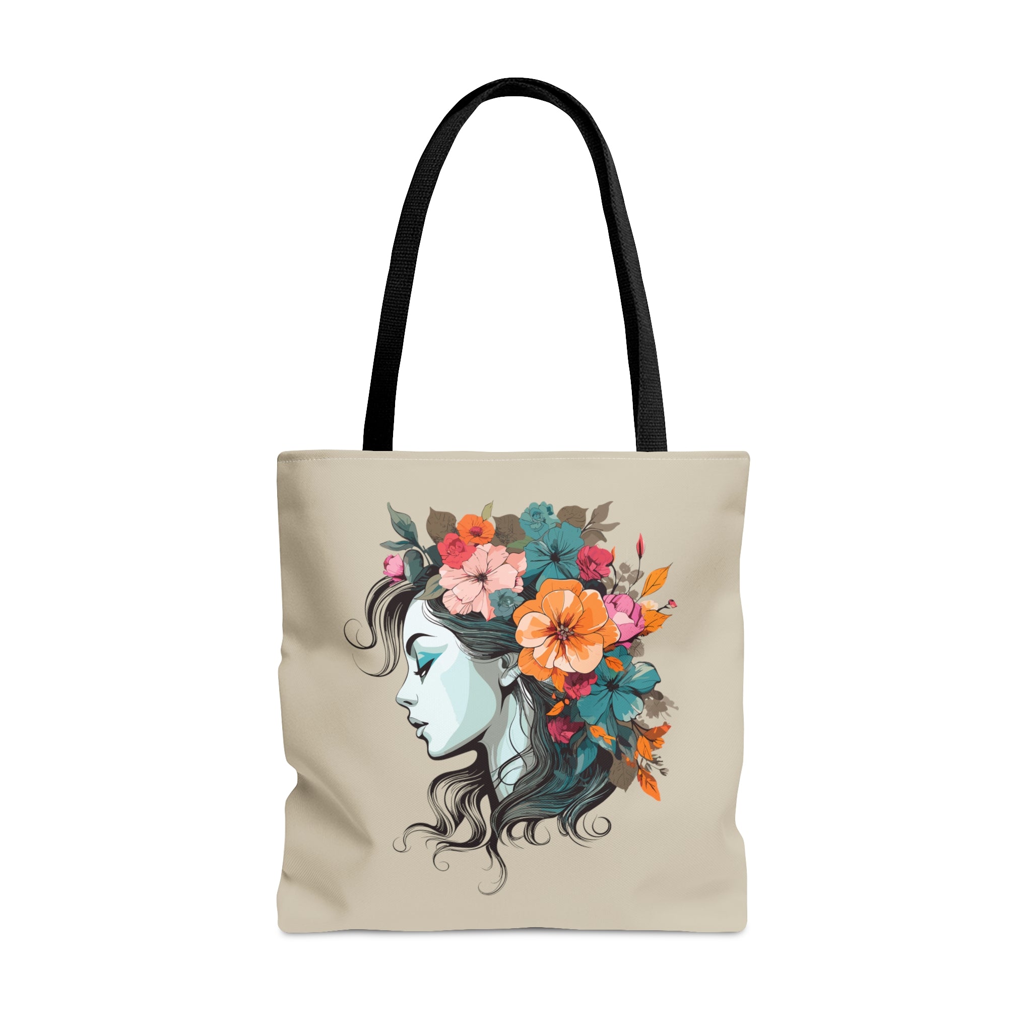 Flower Woman Tote Bag Large  