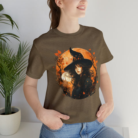 Unisex Autumn Witch T Shirt   