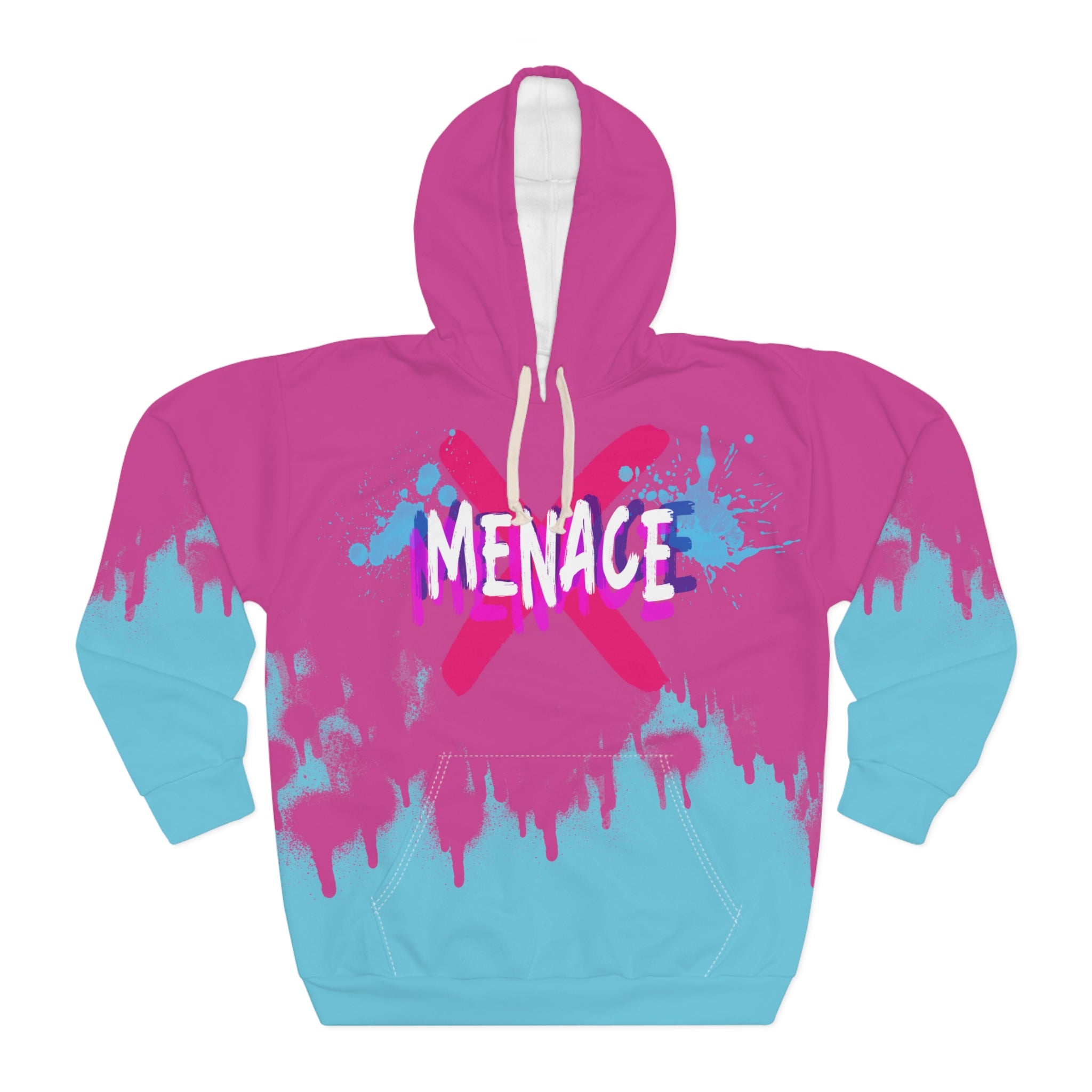 Unisex Menace Gaming Inspired All Over Print Hoodie XS  