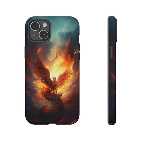 Phoenix in the Clouds Phone Case iPhone 15 Plus Matte 