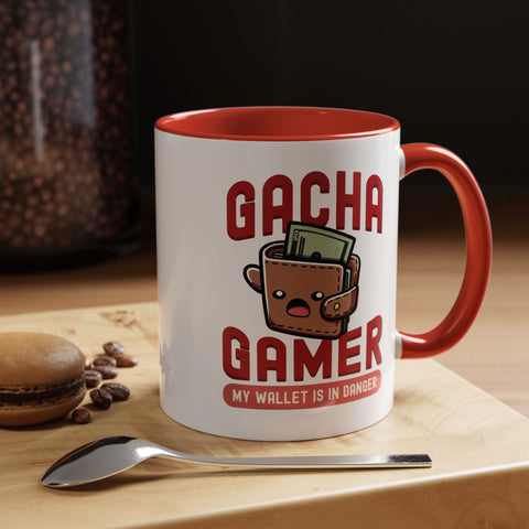 11oz My Wallet is in Danger Gacha Gamer Coffee Mug