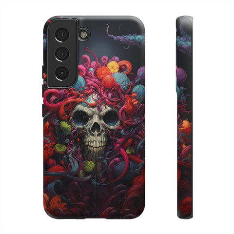 Psychedelic Skull & Tentacles Phone Case Samsung Galaxy S22 Matte 