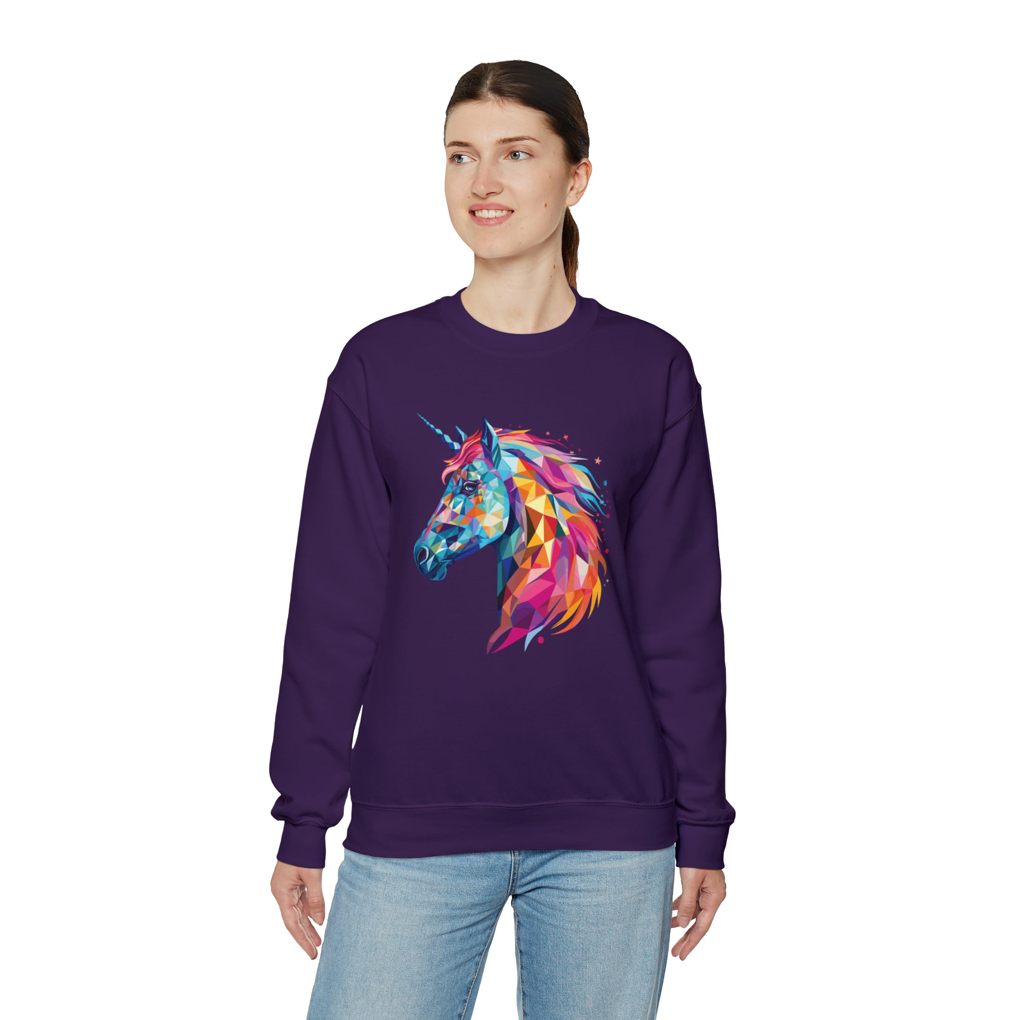 Unisex Crystallized Unicorn Mane Sweatshirt   