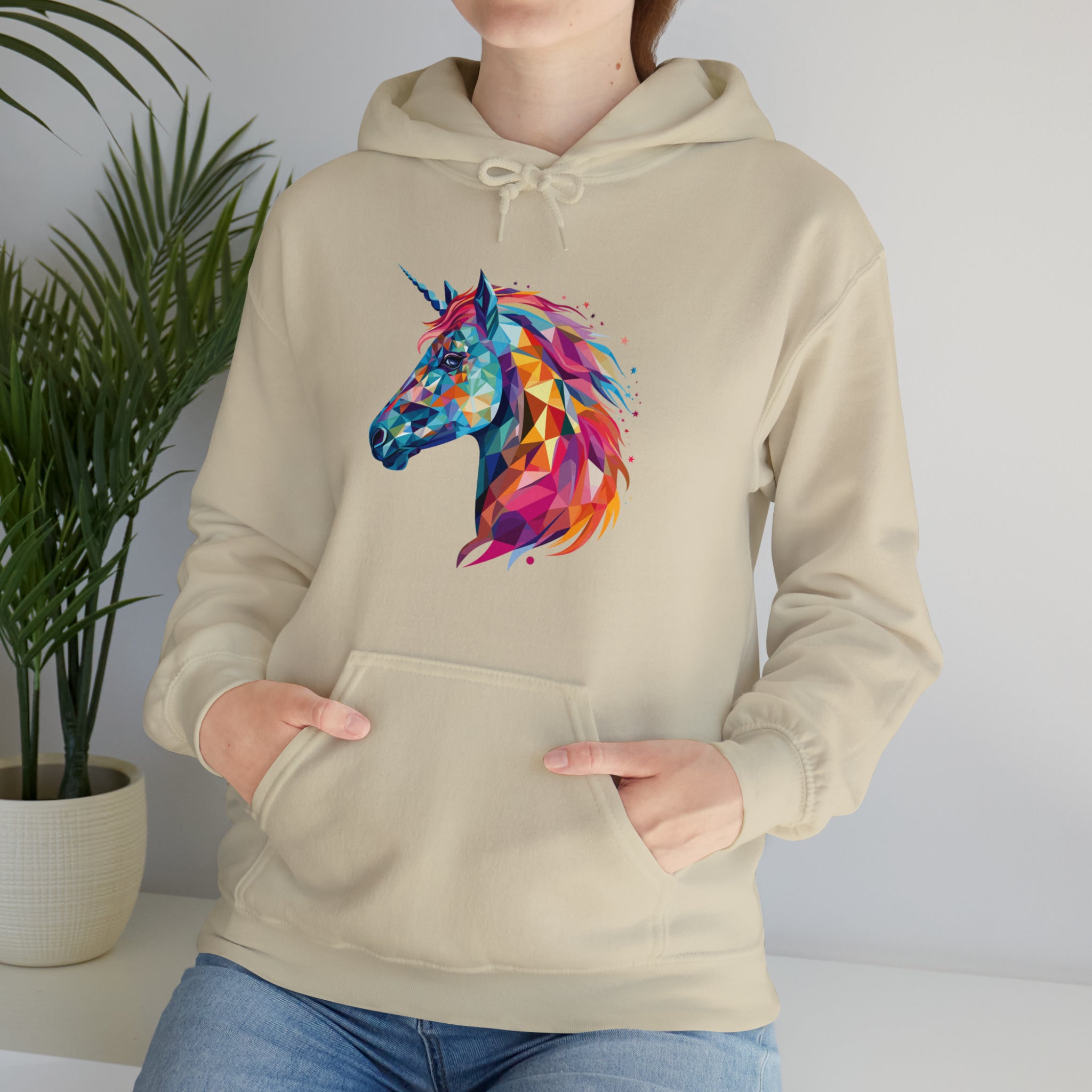 Unisex Crystallized Unicorn Mane Hoodie   