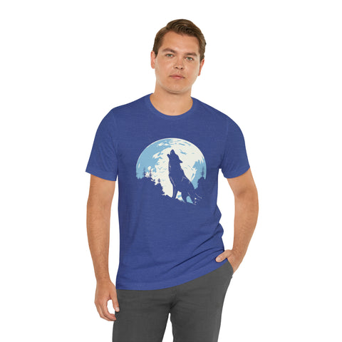 Unisex Howling Wolf T Shirt   