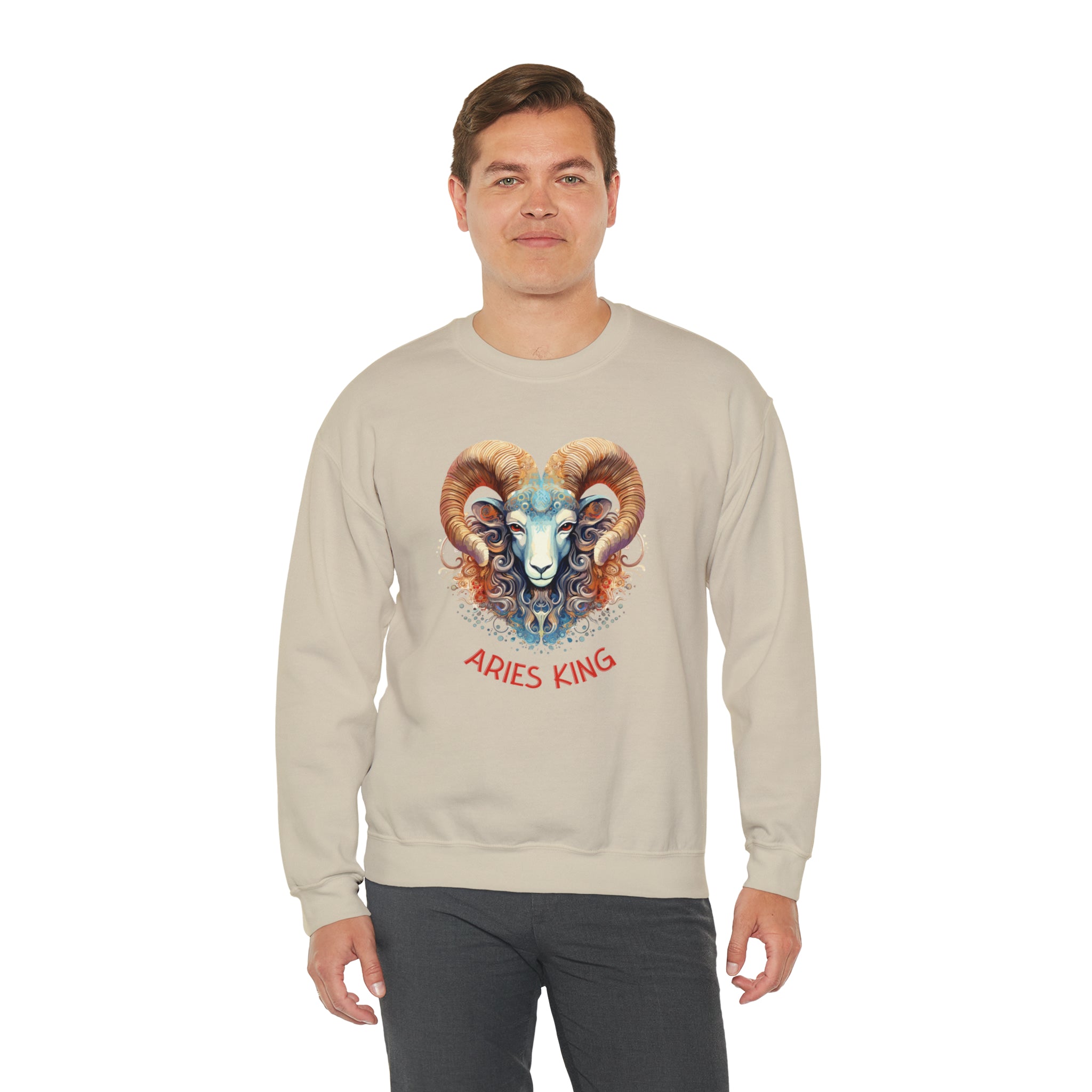 Mens Aries King Sweatshirt   