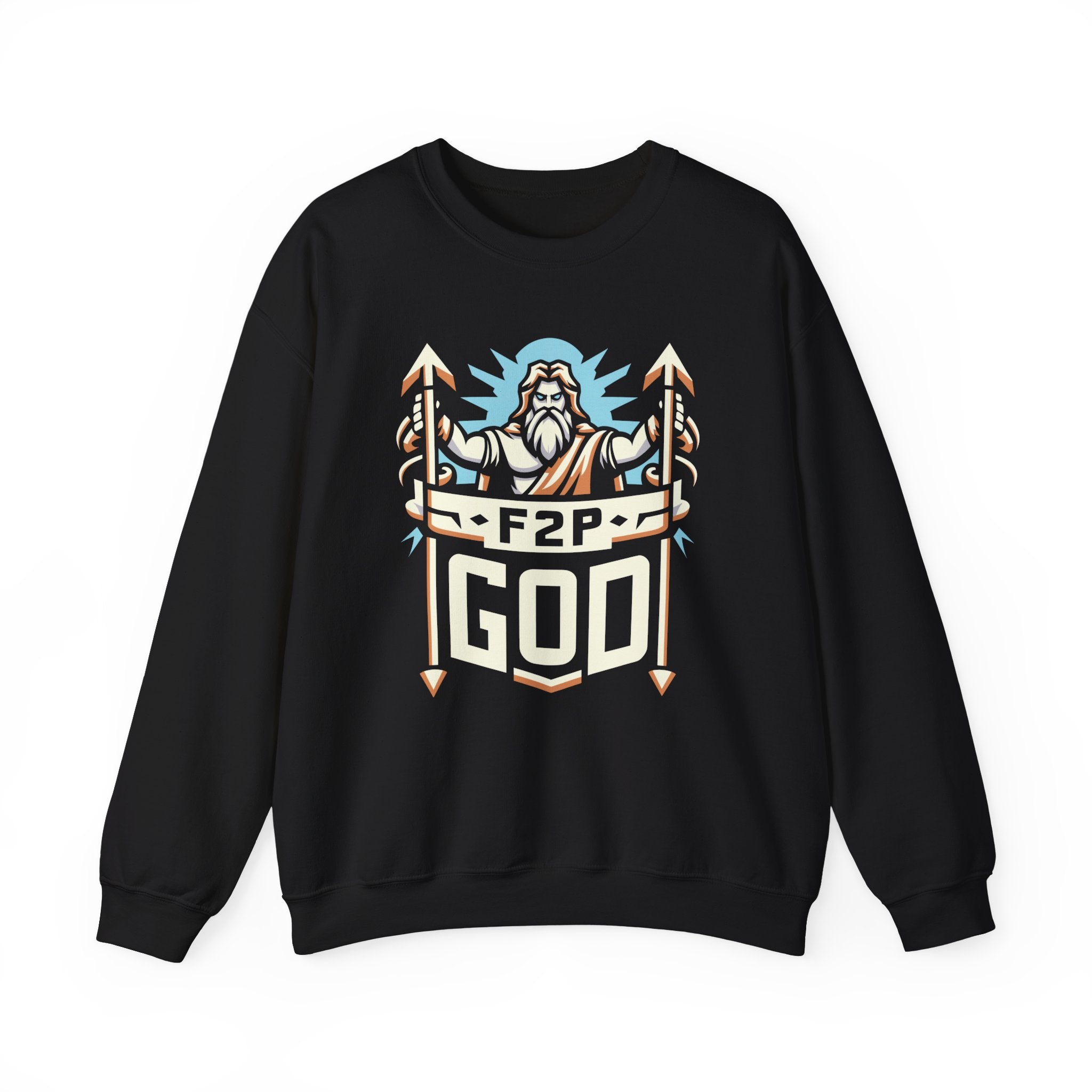 Unisex F2P God Sweatshirt S Black 