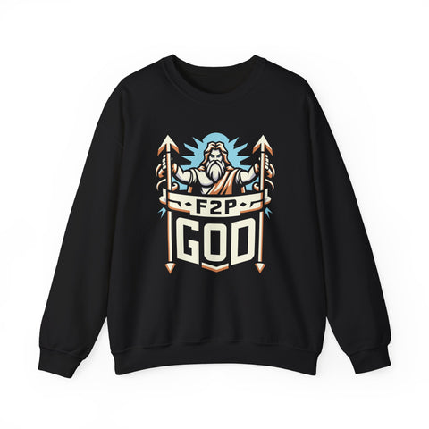 Unisex F2P God Sweatshirt S Black 