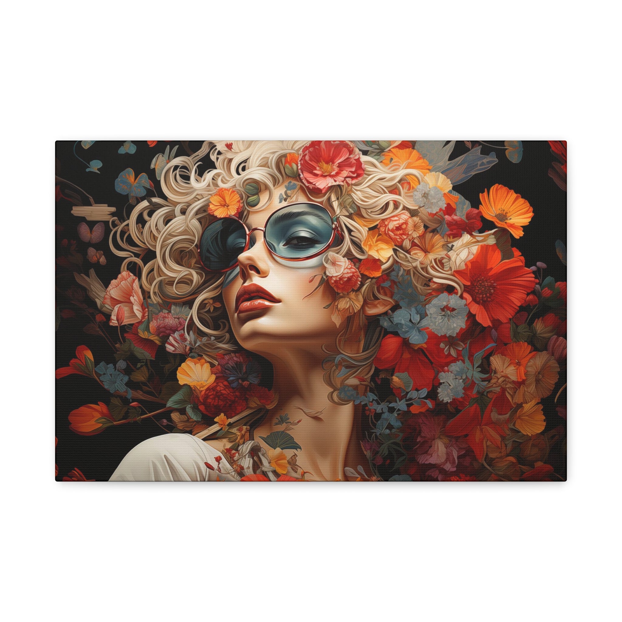 Flower Woman Wall Art 18″ x 12″ 1.25" 